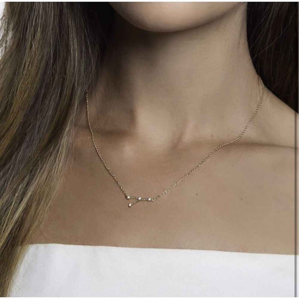 NWT gold Pavoi cancer constellation necklace‎ - Picture 3 of 3